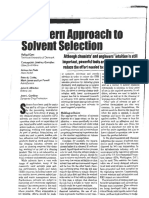 A Modern Approach To Solvent Selection - Mar-06 PDF