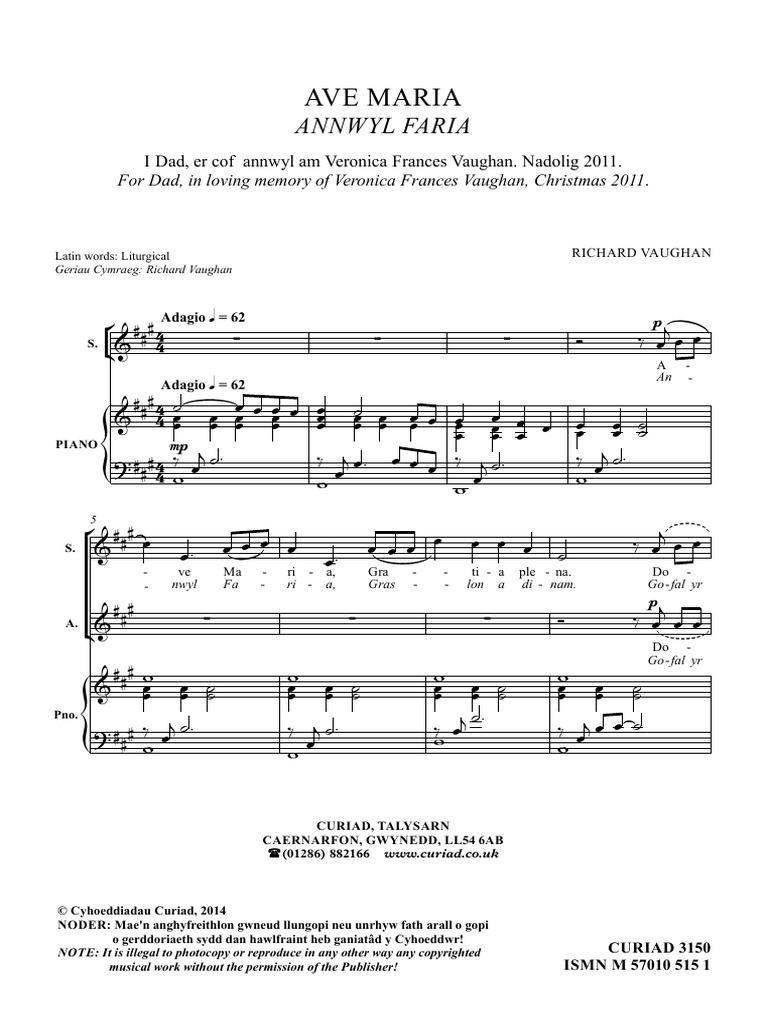 Ave Maria SATB | PDF | Music Theory | Classical Music