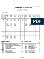 Time Table Fall 2016