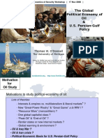 The Global Political Economy of Oil & U.S. Persian-Gulf Policy