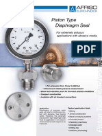 Piston Diaphragm Seal Handles Abrasive Media