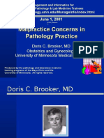 Malpractice Concerns in Pathology Practice