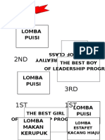 Lomba Puisi: The Best Boy of Leadership Program