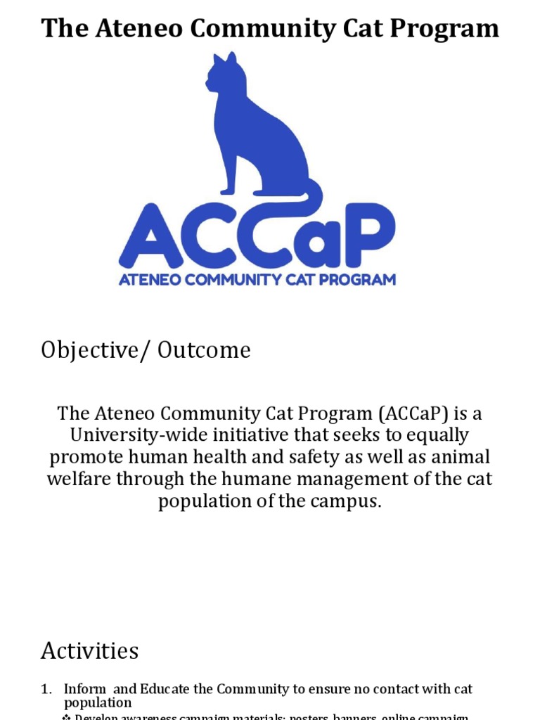 Ateneo Community Cat Program Guide | PDF | Cats | Animal Welfare