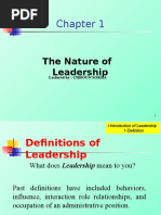 Chapter 1 The Nature of Leadership