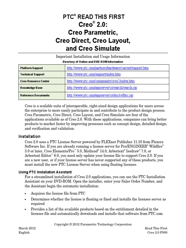 Creo 2.0: Creo Parametric, Creo Direct, Creo Layout, and Creo Simulate ...