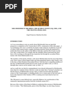 Melchizedek in The Bible, The Qumran Texts (11q, 1965), and