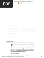 ABRAMOVAY, Pedro. Banalidade Do Réu_ Um Dia de Observação Das Audiências de Custódia - JOTA