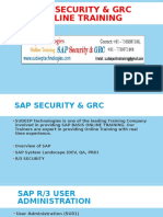 Online Sap Security Training - Sap Security Online Training India - SAP GRC Course Online in Hyderabad - India - USA