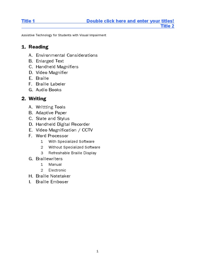 Assistive Tech for Visual Impairment | PDF | Computer Engineering ...
