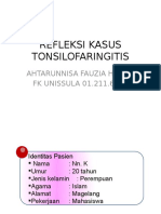 Refkas Tonsilofaringitis