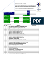 Check List para Buses