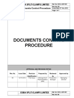 ESCL-QSO-001, Documents Control Procedure