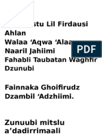 Ilahi Lastu Lil Firdausi Ahlan