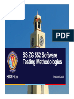 SS ZG 552 Software Testing Methodologies: BITS Pilani