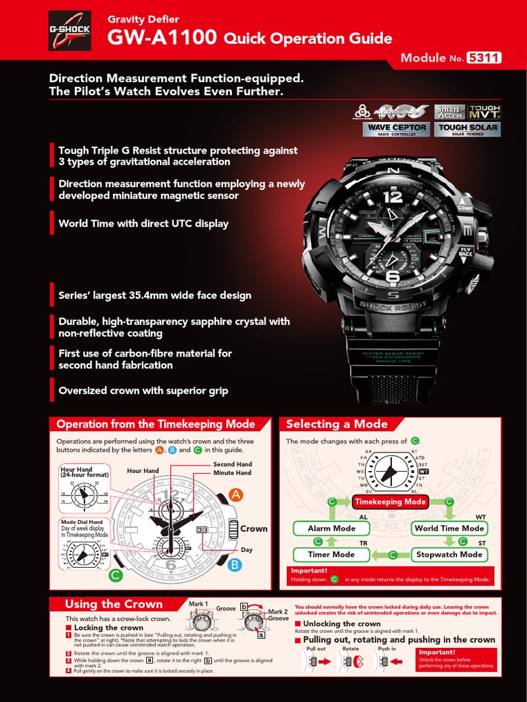 quick start guide for watch gw300