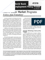 Active Labor Market Programs_Evidence From Evaluations - World Bank