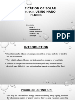 Modification of Solar Collector Using Nano Fluids: Presented By