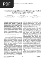 Smart and Energy Efficient Led Street Light Control System Using Zigbee Network