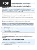 Chapter 9-Internal and External Communication