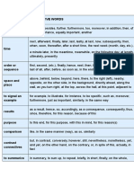 Usage Connective Words Addition of Ideas