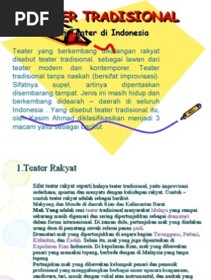 Berikut Yang Termasuk Contoh Judul Drama  Tradisional 