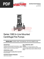 Series 1580 In-Line Mounted Centrifugal Fire Pumps: Instruction Manual