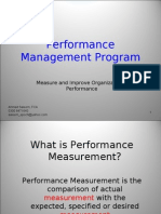 Performance Management Program: Measure and Improve Organizational Performance