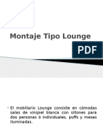 Montaje Tipo Lounge