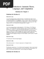 Introduction To Automata Theory, Languages, and Computation: Solutions For Chapter 4 Solutions For Section 4.1