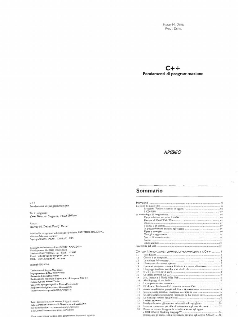 Fondamenti Di Programmazione In C++ Pdf