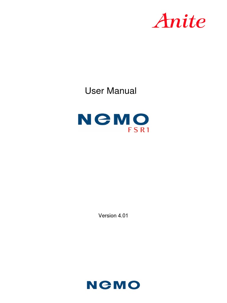 Nemo FSR1 4.01 User Manual | PDF | Internet Protocols | Image Scanner