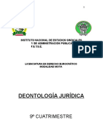 DEONTOLOGIA JURIDICA