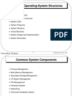 Operating System Structures and Components