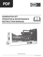 Generator Set Operator & Maintenance Instruction Manual