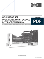 Generator Set Operator & Maintenance Instruction Manual