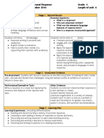 Language Ubd Hwoo Personal Response gr4