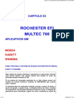 Sistema de injeção eletrônica Rochester EFI dos modelos Monza, Kadett e Ipanema