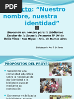 Nombres para las  Bibliotecas. Buscando una identidad