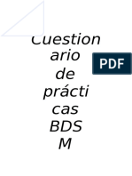 Cuestionario BDSM: 40 prácticas y fantasías