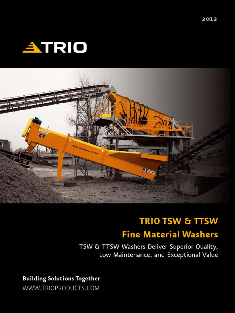 Trio Materials Washers. | PDF | Washing Machine | Manufactured Goods