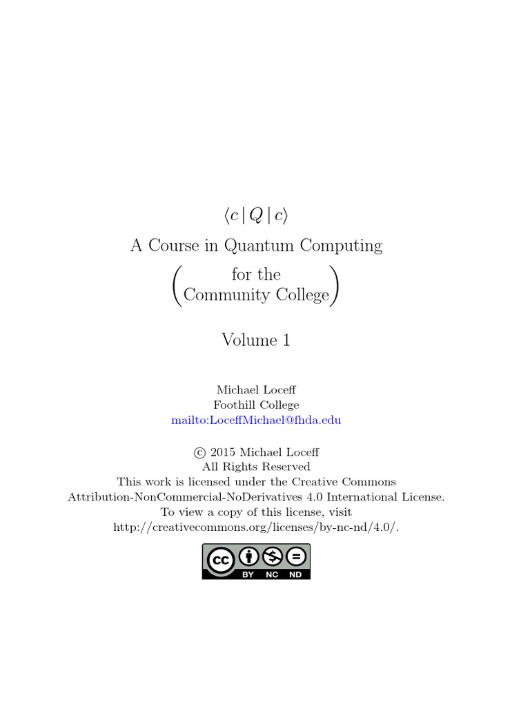 Intro to quantum computing pdf