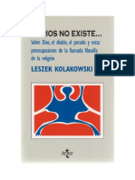 Kolakowski Leszek - Si Dios No Existe