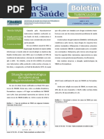 Boletim Tuberculose 1o Semestre 2014