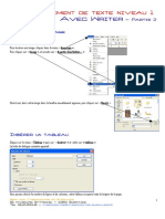 Traitement de Texte Niv-1 Writer 2