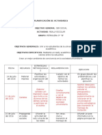 Planificación de Actividades