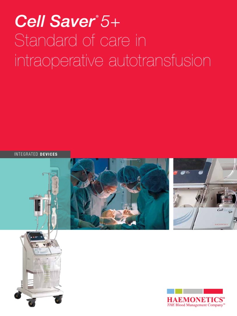 Cell Saver Blood Transfusion Body Fluids