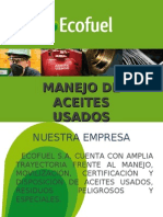 Manejo de Aceites Ecofuel