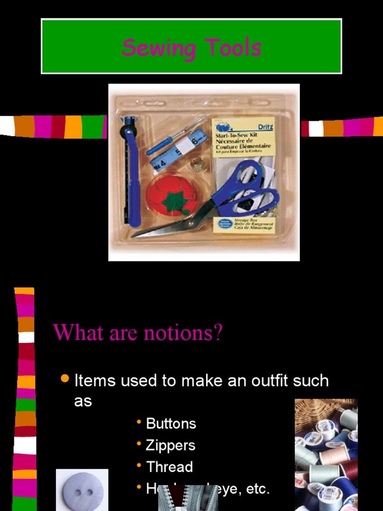 Sewing Equipment PDF