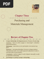 Chapter Three: Purchasing and Materials Management